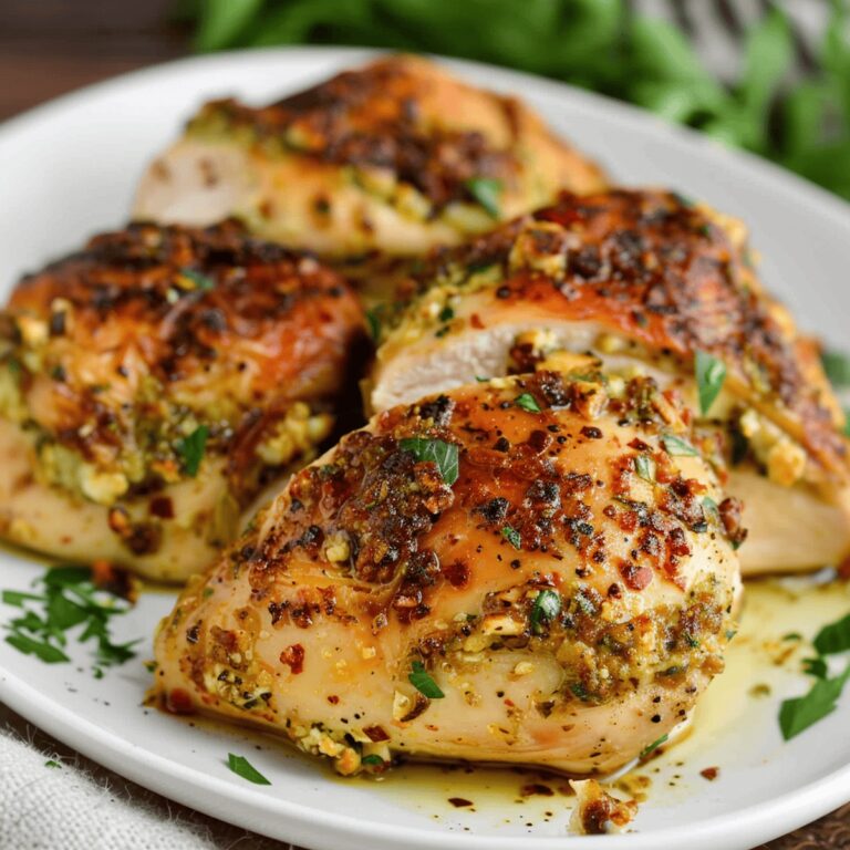 Succulent Sun Dried Tomato Feta Stuffed Chicken Recipe