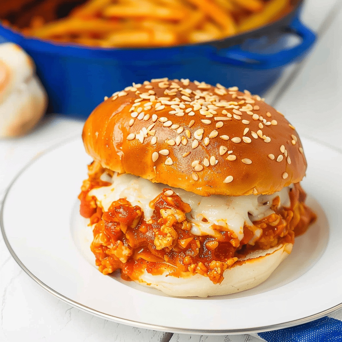 Rustic Chicken Parmesan Sloppy Joes Recipe