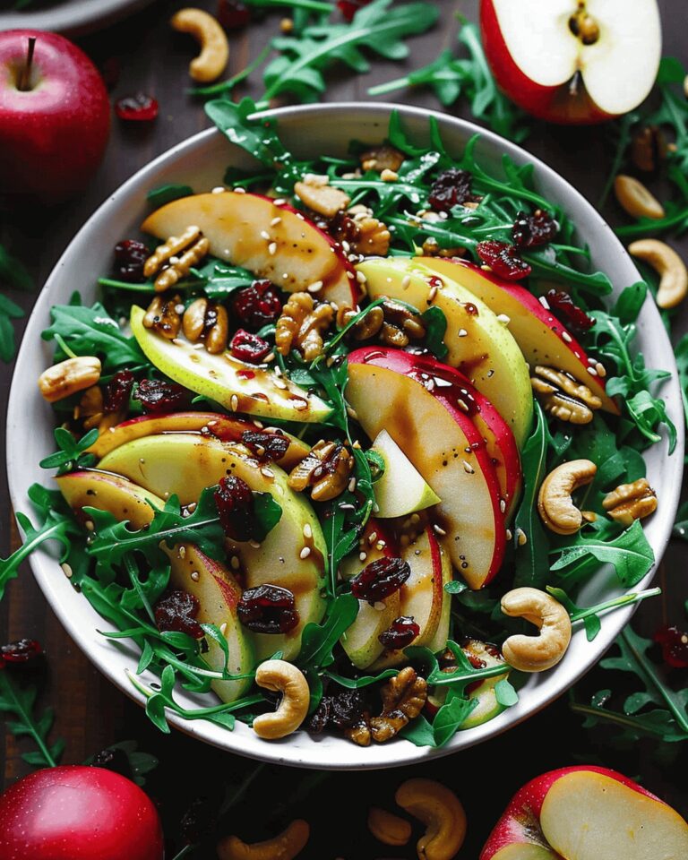 Vibrant Arugula And Orchard Fruit Salad Recipe