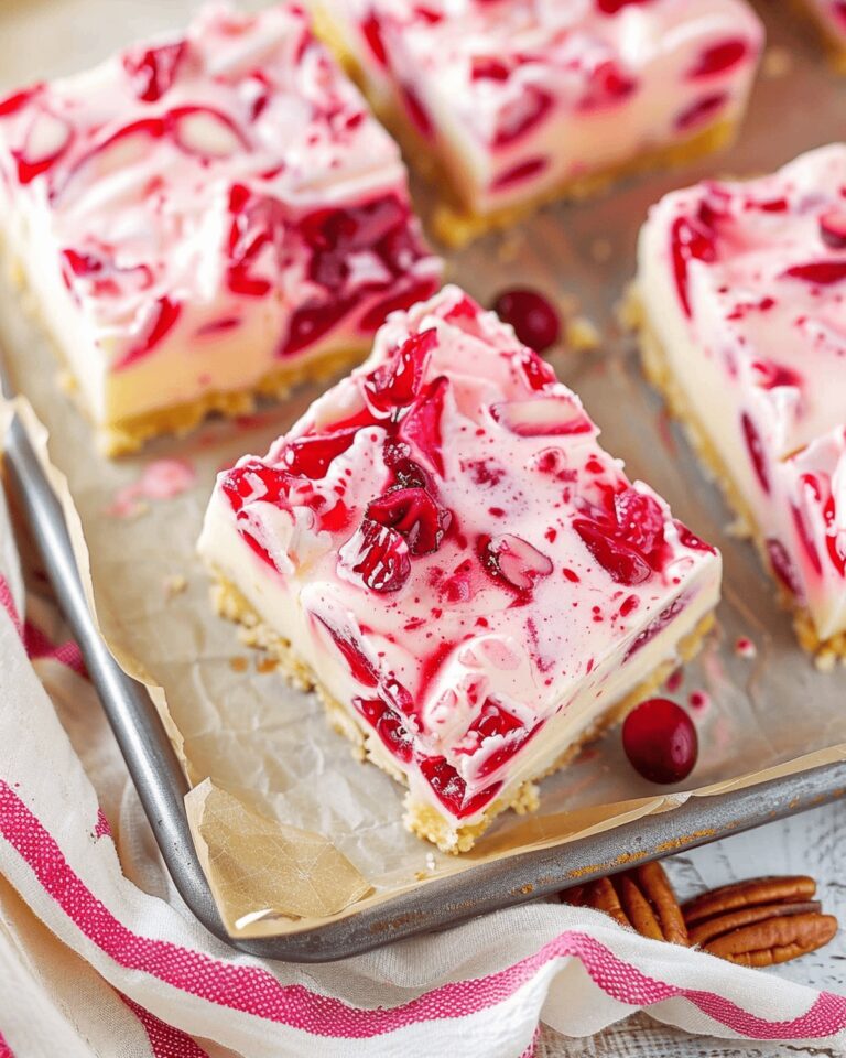 Cranberry Bliss Cream Bars Recipe