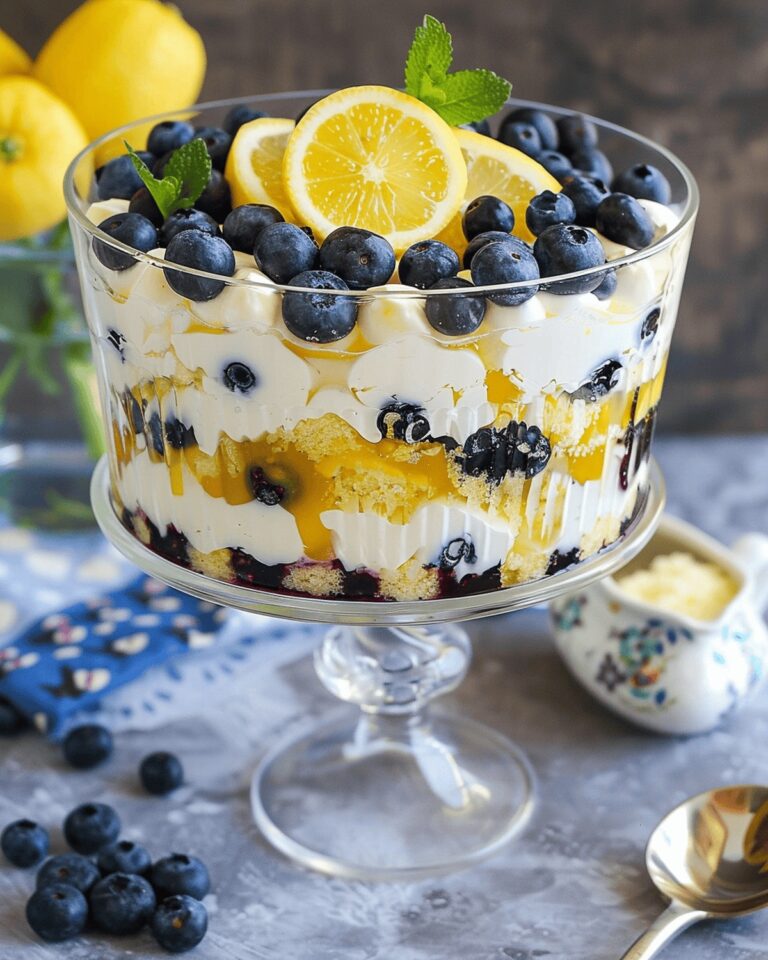 Luscious Lemon Blueberry Trifle Recipe