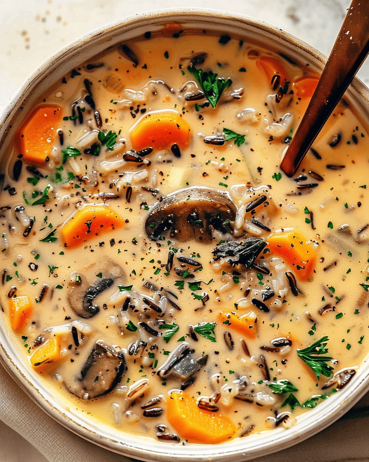 Hearty Autumn Wild Rice Soup Recipe