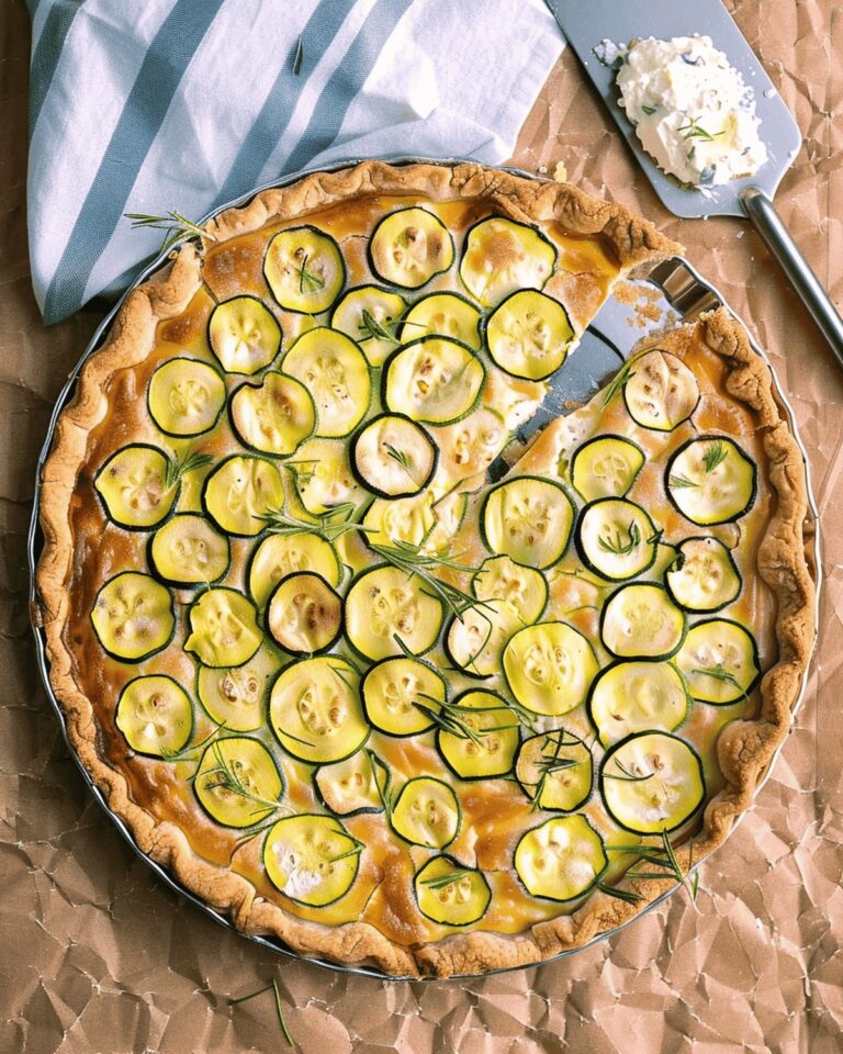 Rustic Courgette Ricotta Tart Recipe
