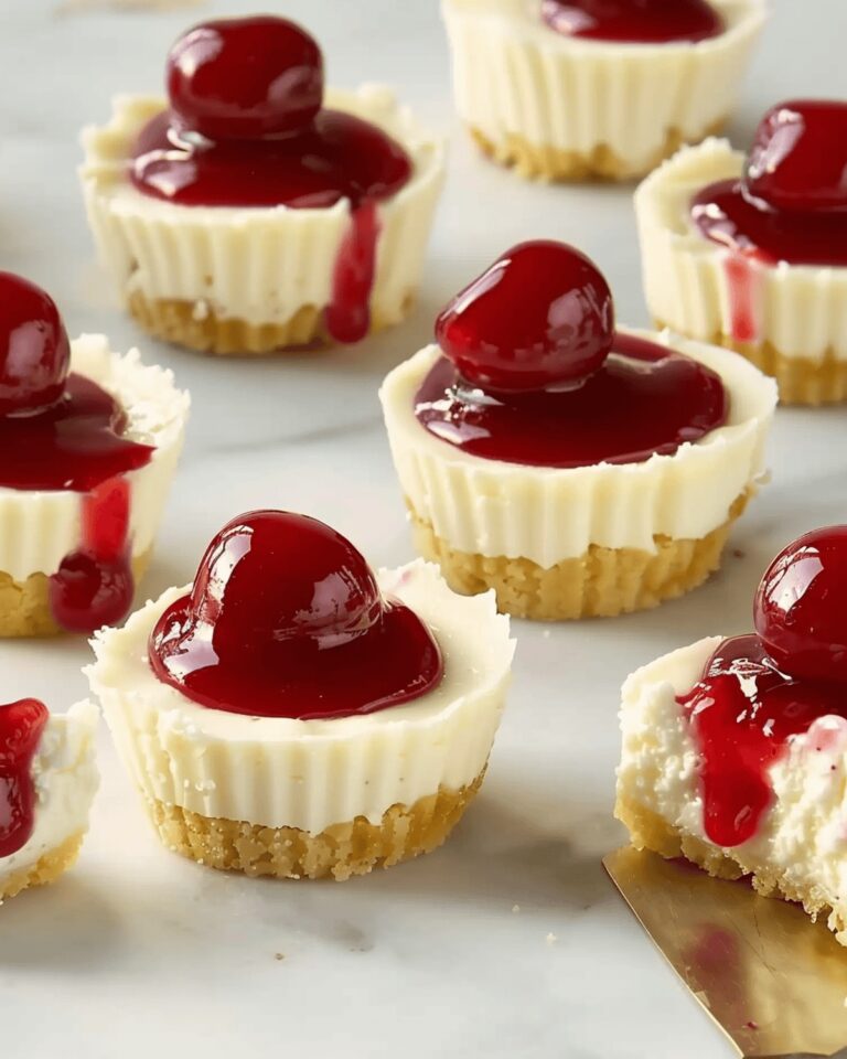 Velvety Mini Cherry Cheesecakes Recipe