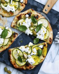 Crispy Zucchini Naan Flatbread Recipe