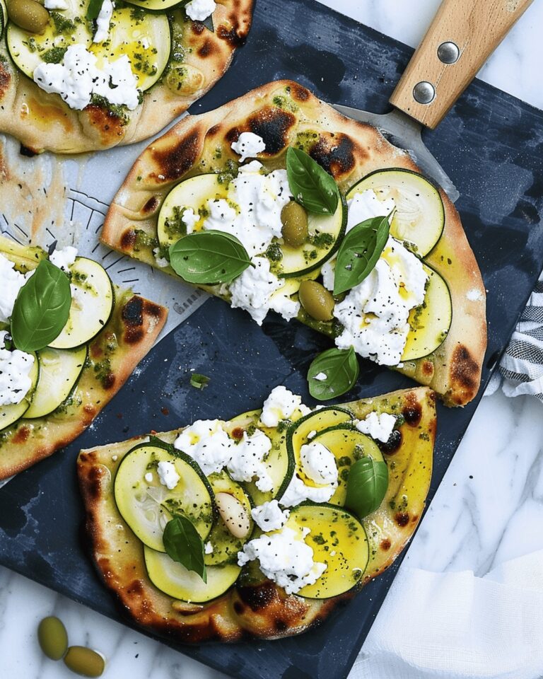 Crispy Zucchini Naan Flatbread Recipe