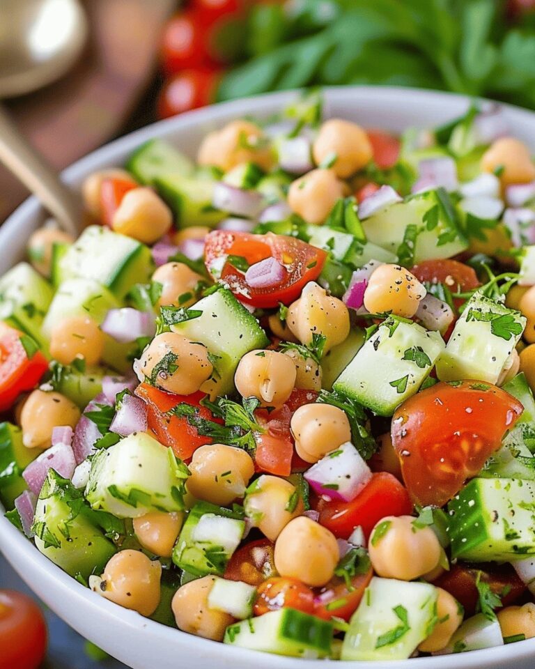 Vibrant Mediterranean Chickpea Salad Recipe