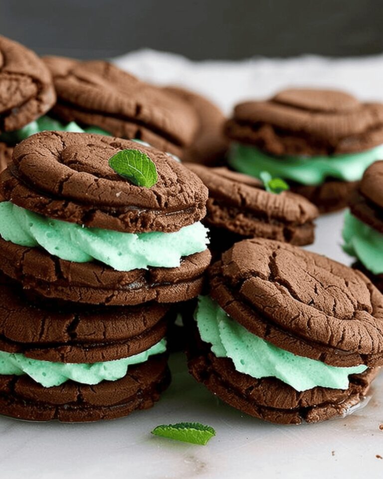 Dreamy Chocolate Mint Sandwich Cookies Recipe