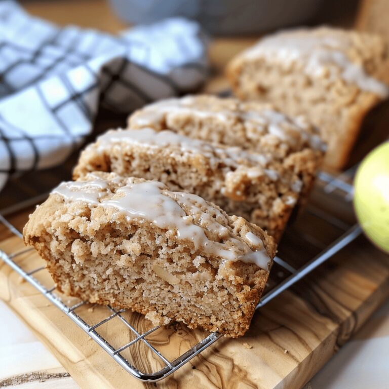 Glazed Apple Cinnamon Oatmeal Bread Recipe
