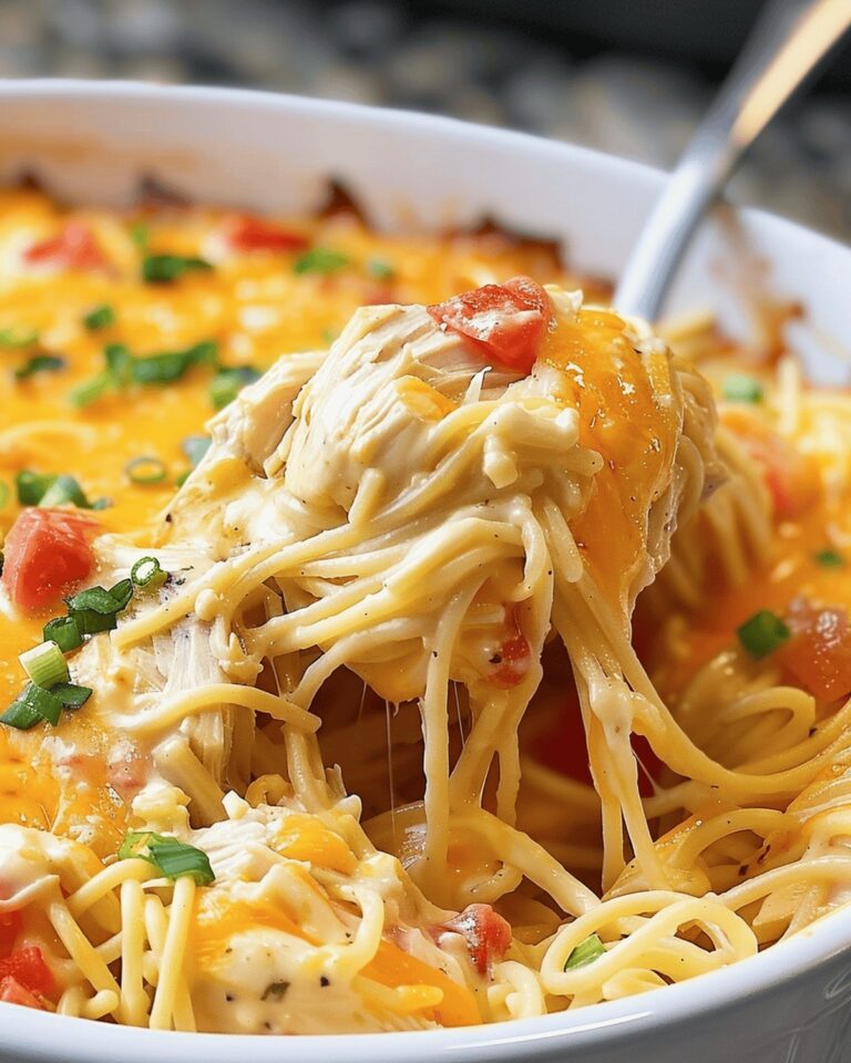Cheesy Chicken Spaghetti Bake Recipe
