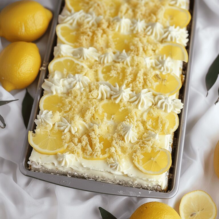 Lemon Bliss Sheet Cake Recipe