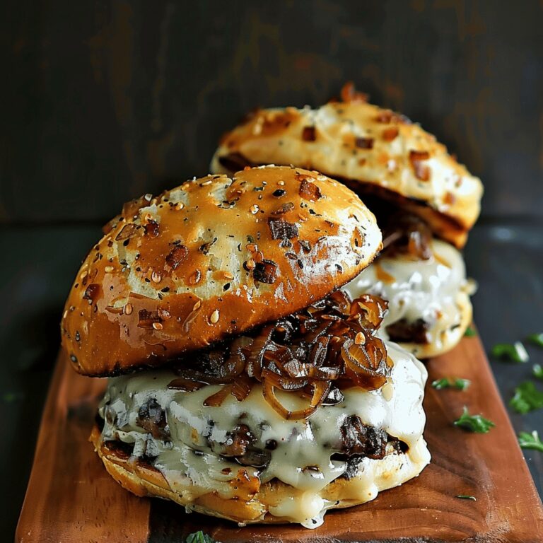 French Onion Soup Burgers Recipe