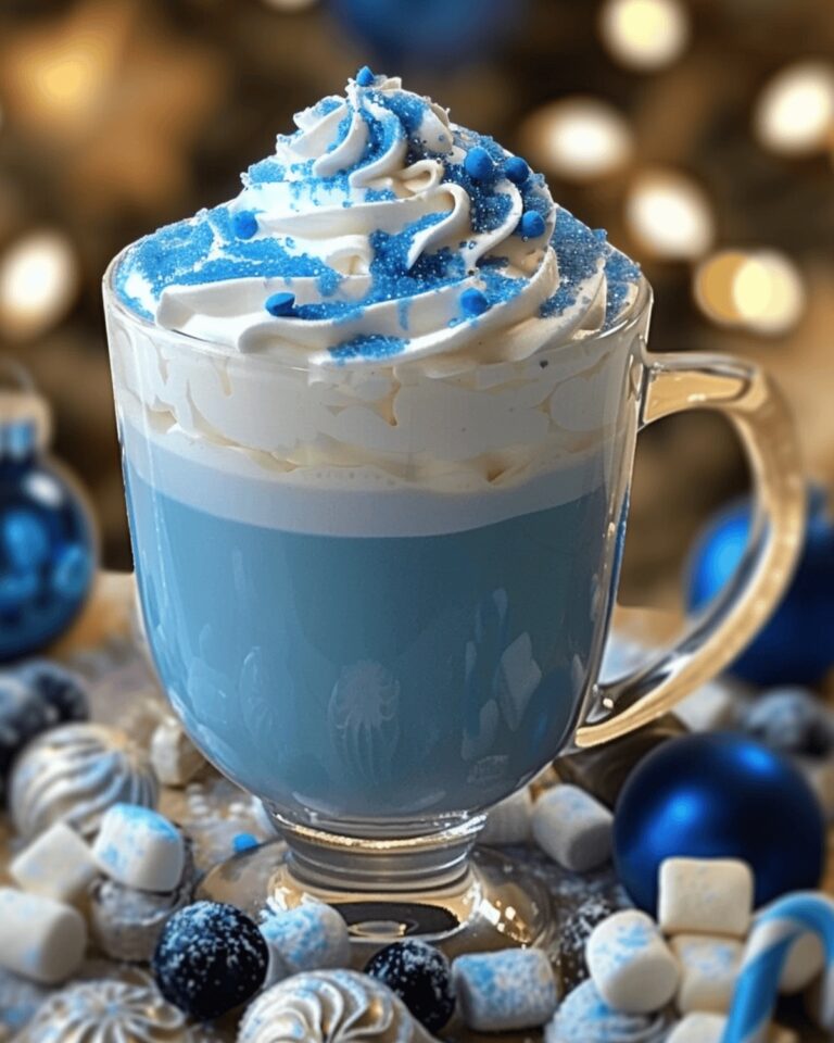 Frosty Blue Holiday Cocoa Recipe