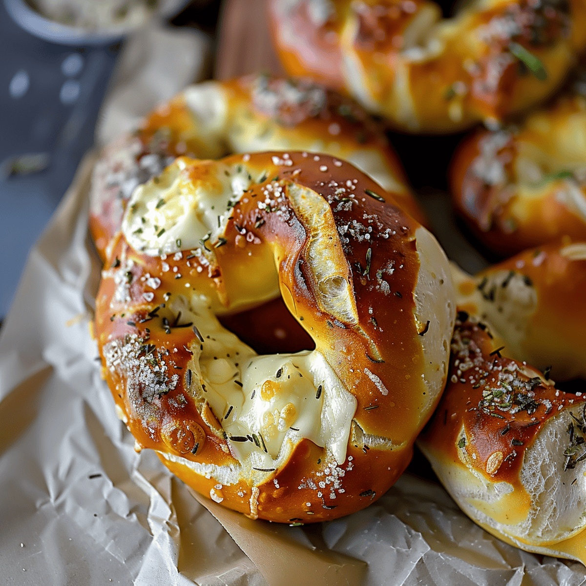 Mozzarella Stuffed Soft Pretzels Recipe