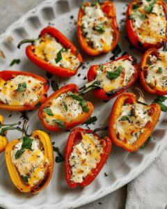 Vibrant Goat Cheese Stuffed Mini Peppers Recipe