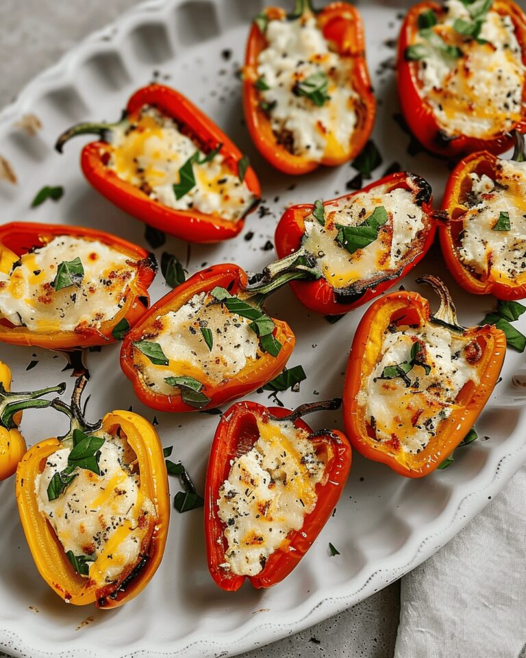 Vibrant Goat Cheese Stuffed Mini Peppers Recipe