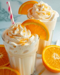 Velvety Orange Creamsicle Milkshake Recipe