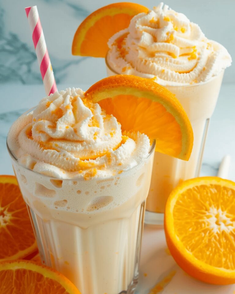 Velvety Orange Creamsicle Milkshake Recipe