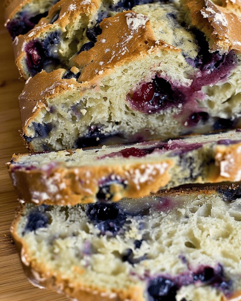 Heavenly Red, White & Blueberry Bread Recipe