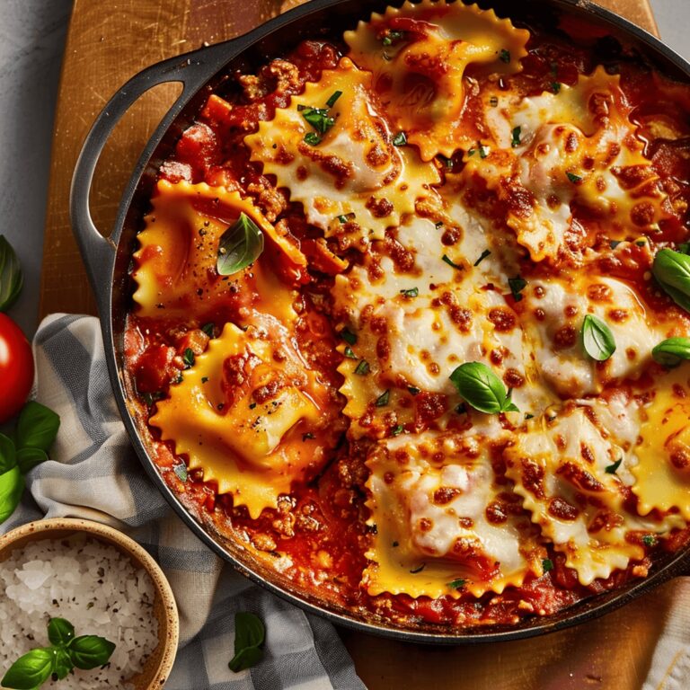 Skillet Ravioli Lasagna Recipe