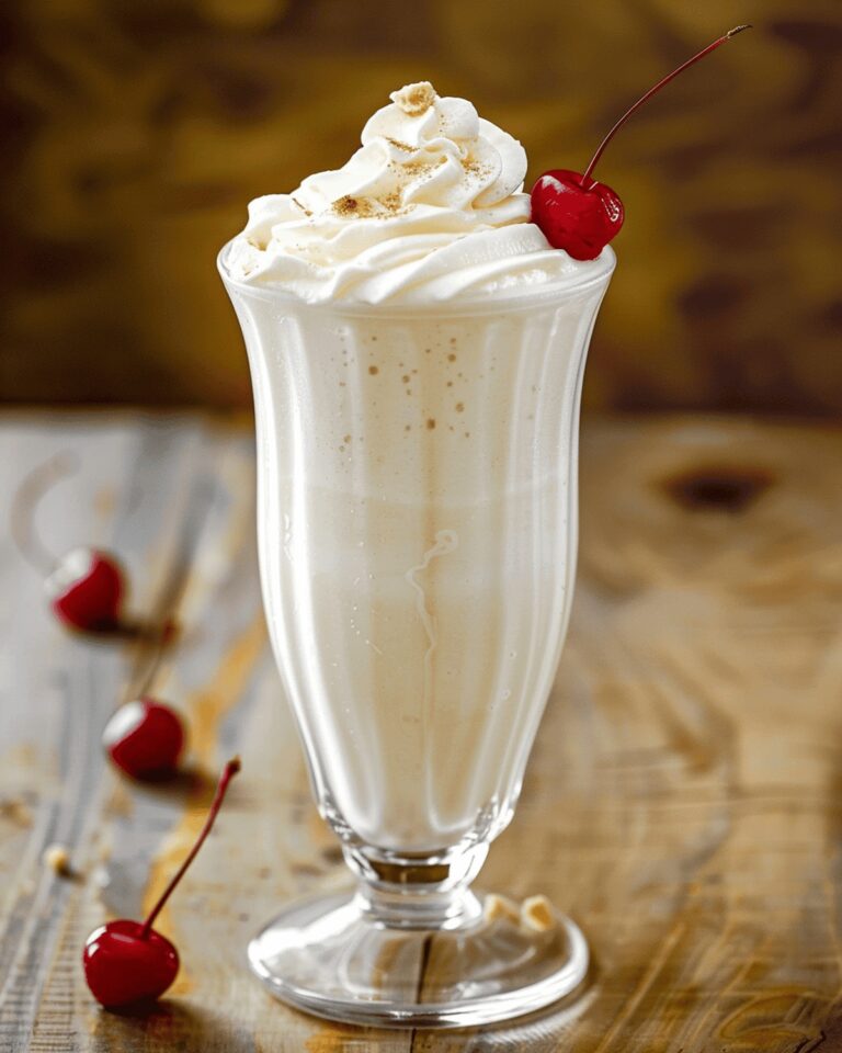 Velvety Vanilla Milkshake Recipe