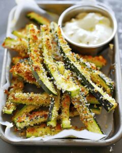 Crispy Parmesan Zucchini Fries Recipe