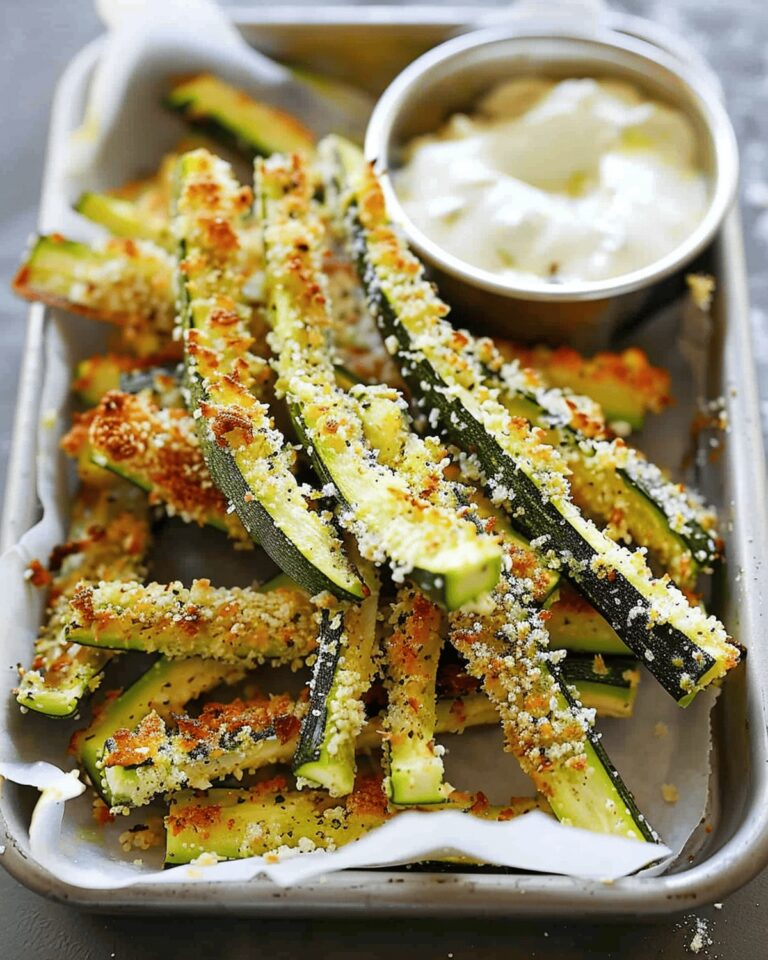 Crispy Parmesan Zucchini Fries Recipe