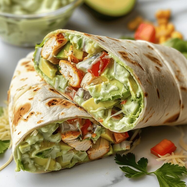 Chicken Avocado Ranch Burritos Recipe