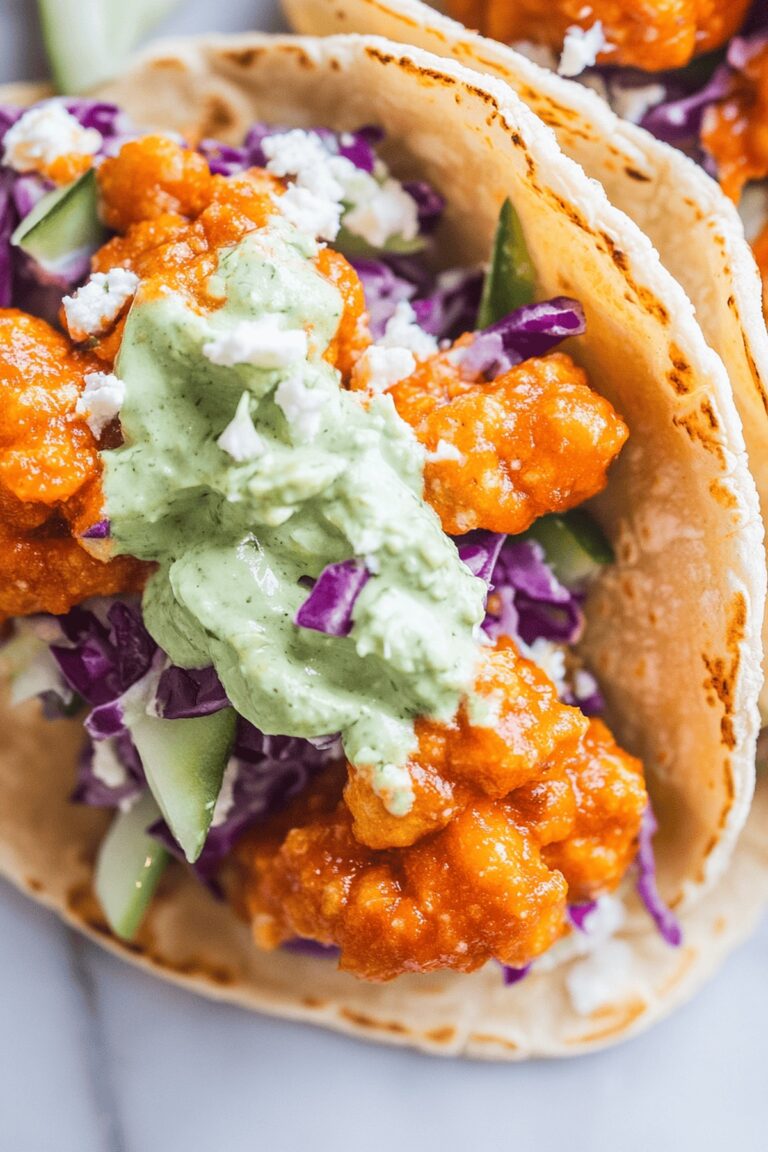 Crunchy Buffalo Tofu Tacos Recipe