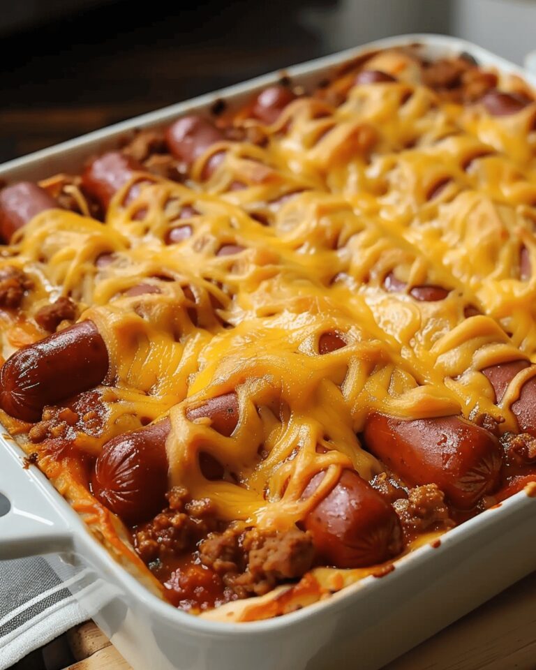 Chili Cheese Hot Dog Bake Recipe