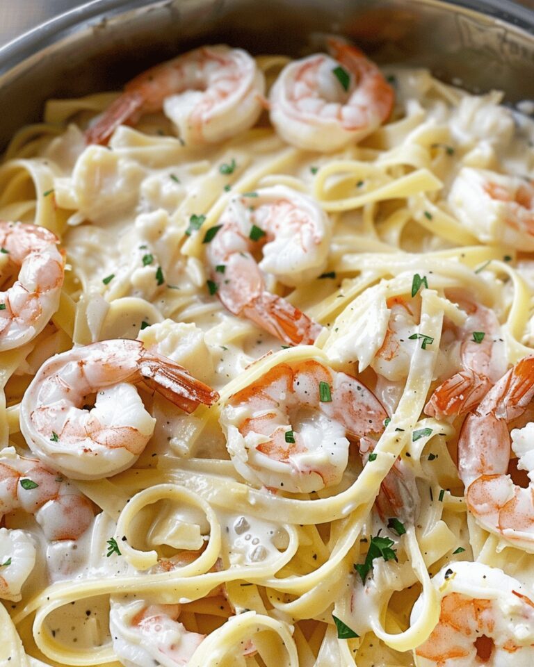 Creamy Seafood Fettuccine Delight Recipe