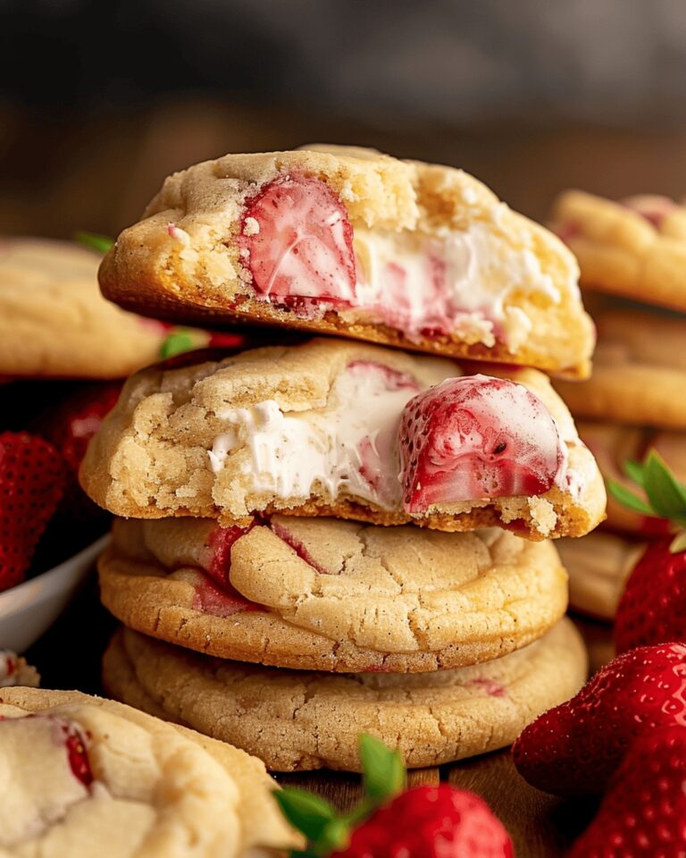 Velvety Strawberry Cheesecake Cookies Recipe