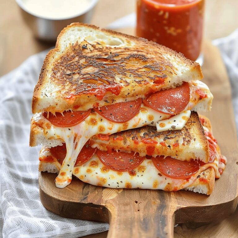 Pepperoni Pizza Grilled Cheese Recipe