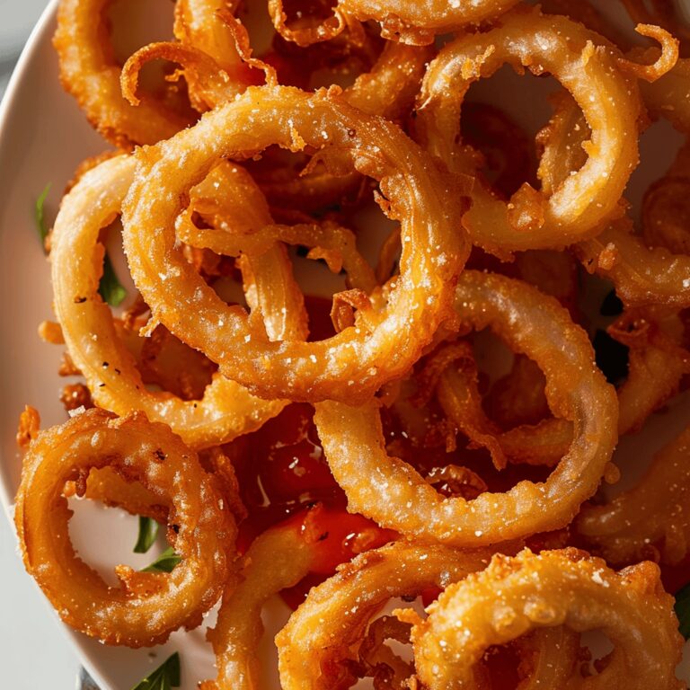 Crunchy Golden Onion Rings Recipe