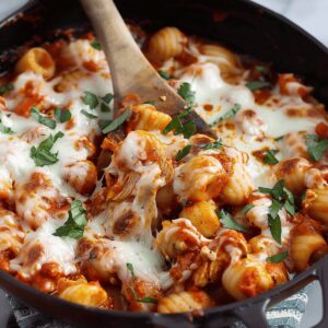 Chicken Parmesan Gnocchi Skillet Recipe