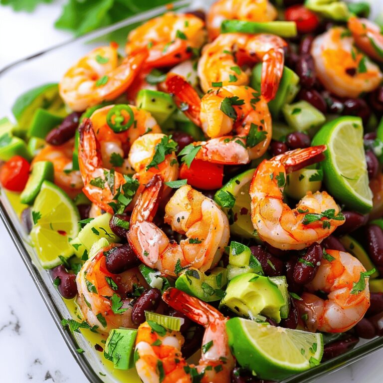Lime Cilantro Shrimp And Black Bean Salad Recipe