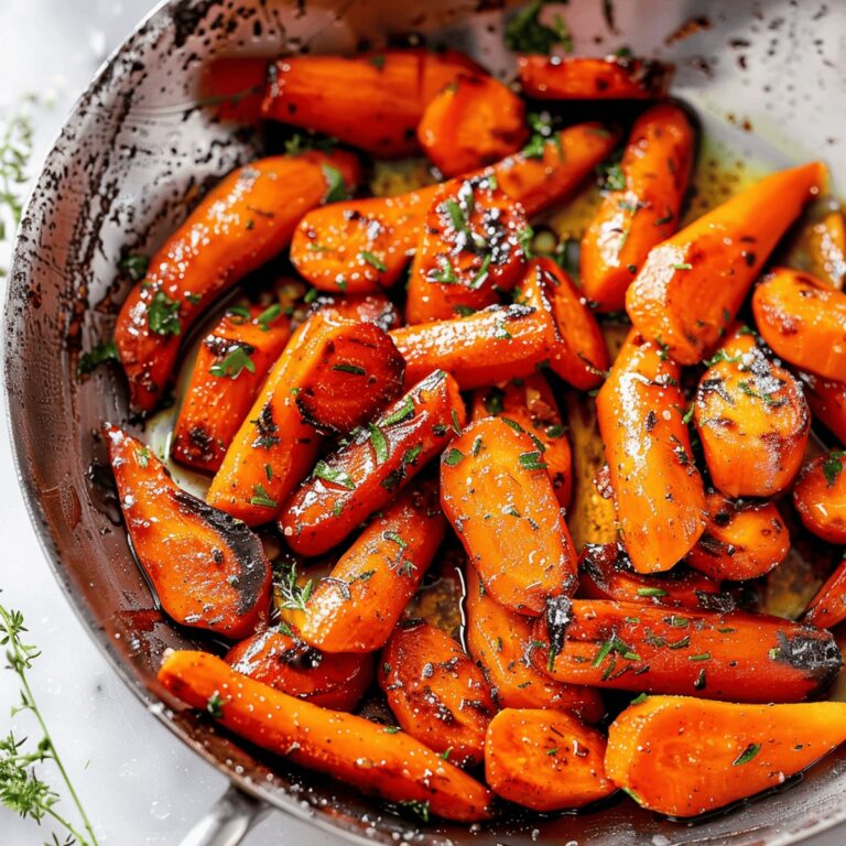 Honey Garlic Butter Roasted Carrots Recipe