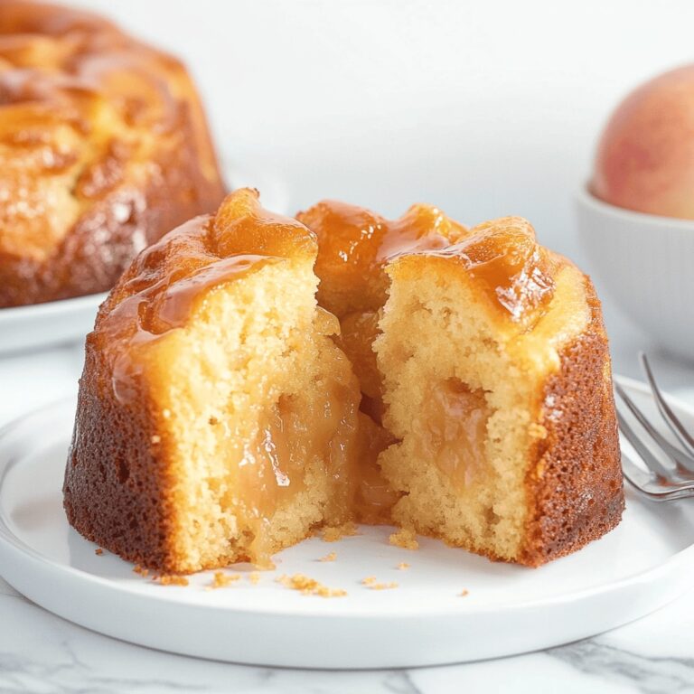 Velvety Peach Cobbler Pound Cake Recipe