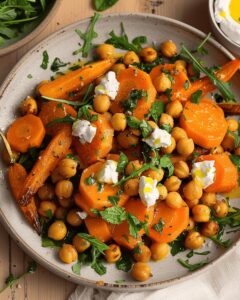 Crispy Roasted Chickpeas And Carrots With Whipped Chvre Recipe