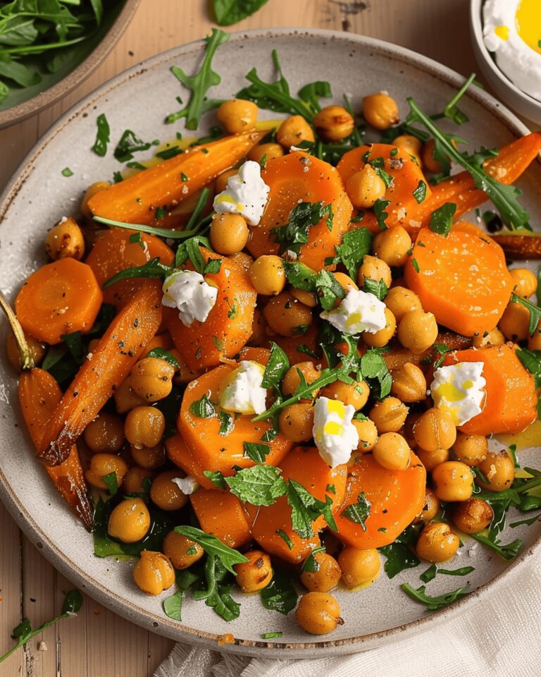 Crispy Roasted Chickpeas And Carrots With Whipped Chvre Recipe