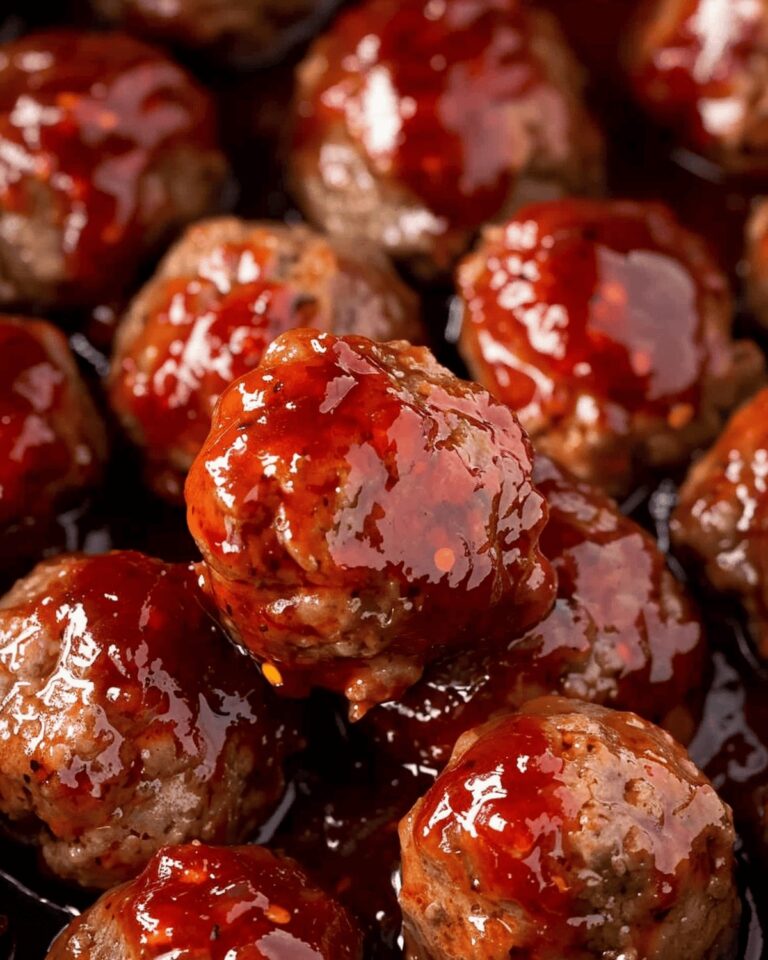Raspberry Pepper Glaze Meatballs Recipe