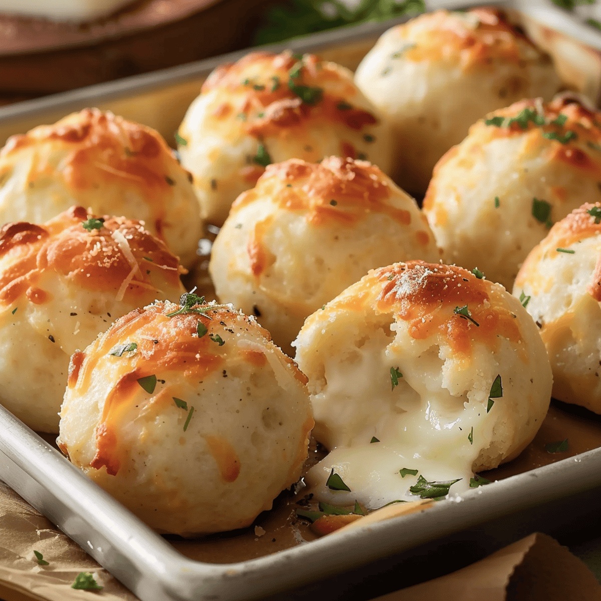 Gooey Mozzarella Biscuit Bombs Recipe