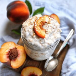 Peaches & Cream Overnight Oats Recipe