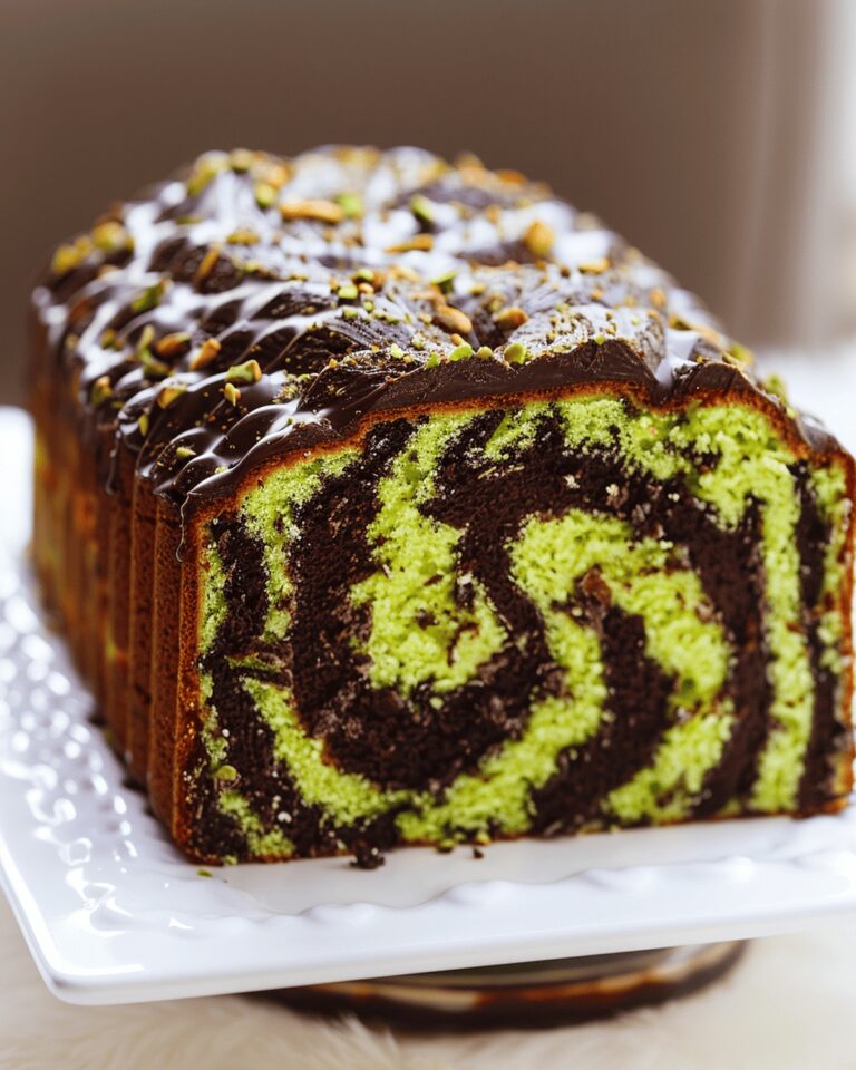Heavenly Pistachio and Chocolate Marble Cake Recipe