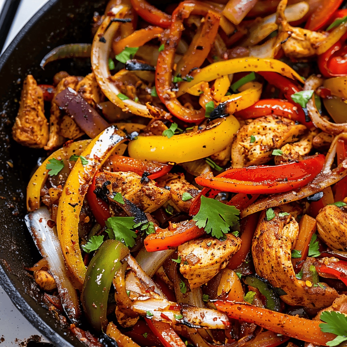 Sizzling Cilantro Lime Chicken Fajitas Recipe