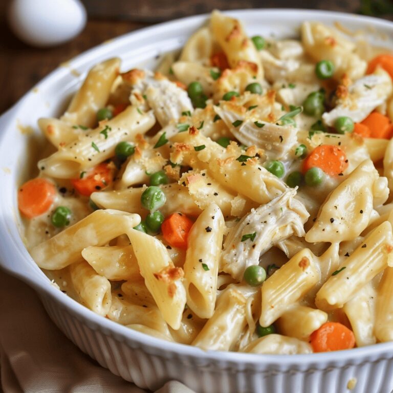 Chicken And Vegetable Penne Pie Recipe