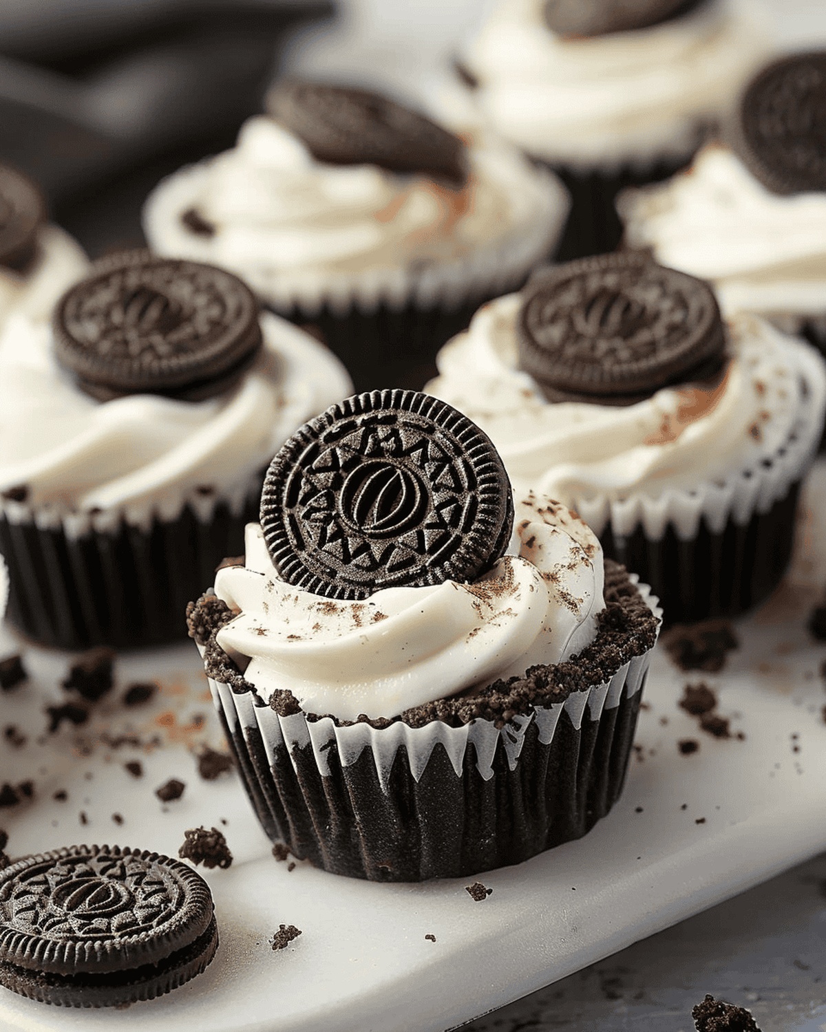 Peppermint Oreo Delight Mini Cheesecakes Recipe