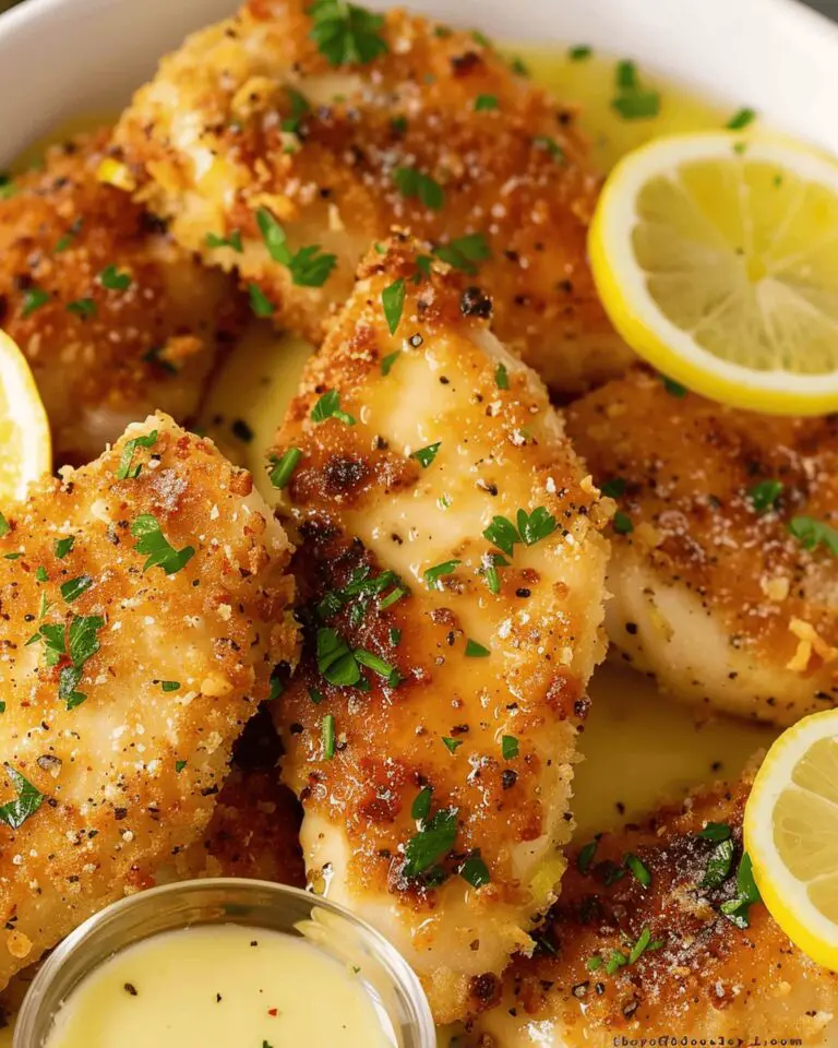 Lemon Parmesan Chicken With Garlic Butter Sauce Recipe