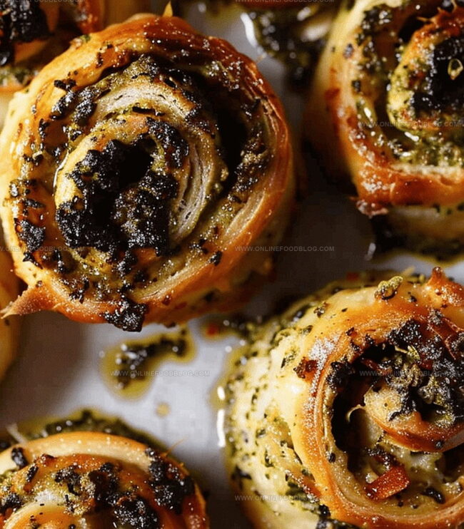 How to Roll & Bake Pesto Pinwheels