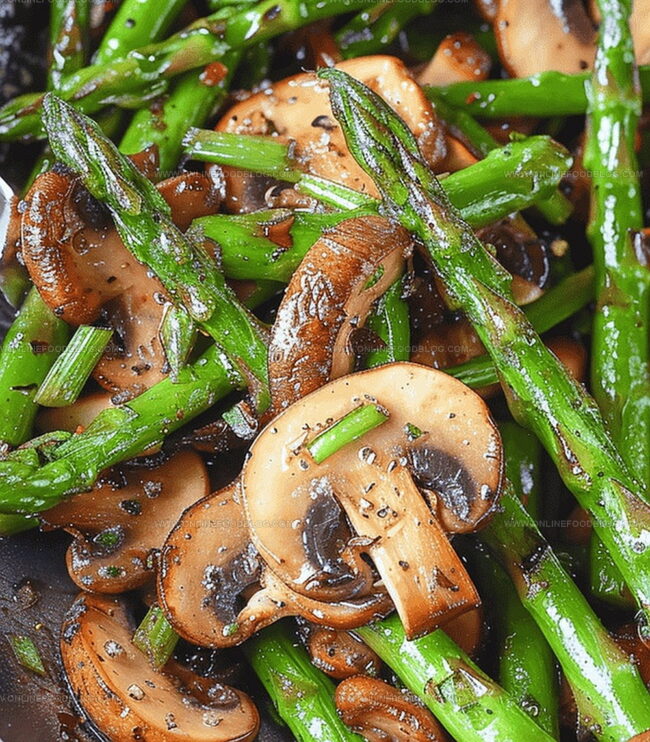 Simple Steps for Garlic Asparagus and Mushrooms